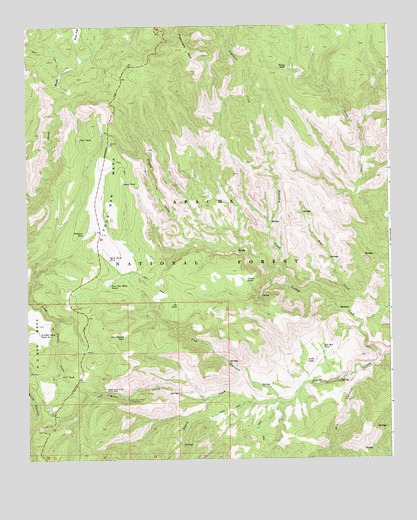 Pipestem Mountain, AZ USGS Topographic Map