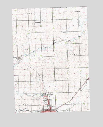 Pipestone North, MN USGS Topographic Map