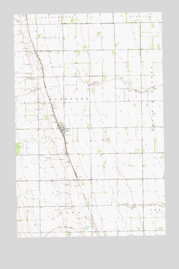 Pisek, ND USGS Topographic Map