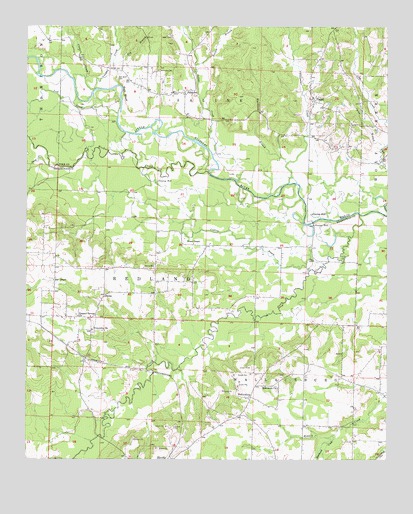 Pisgah, AR USGS Topographic Map