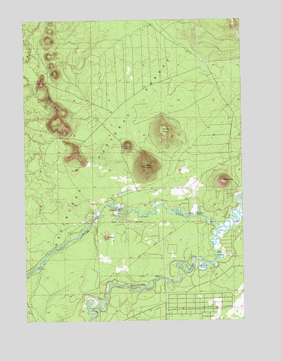 Pistol Butte, OR USGS Topographic Map