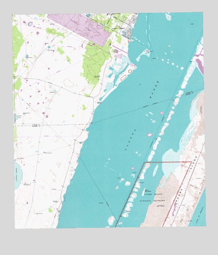Pita Island, TX USGS Topographic Map