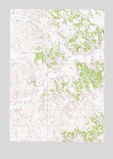 Pitch Draw, WY USGS Topographic Map