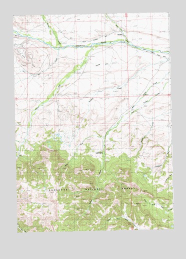 Pitchfork, WY USGS Topographic Map