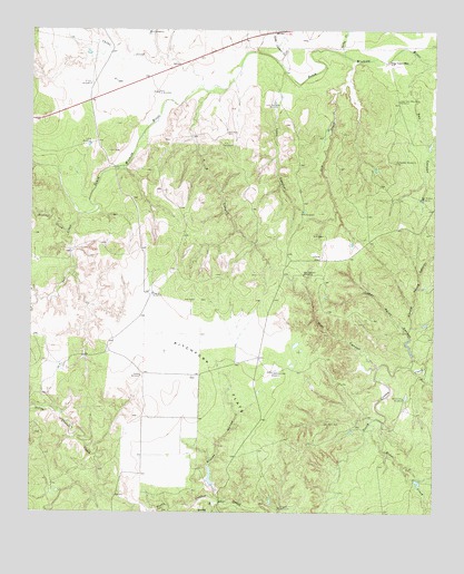 Pitchfork Flats, TX USGS Topographic Map