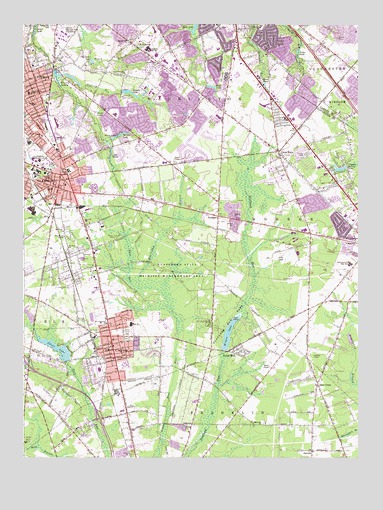 Pitman East, NJ USGS Topographic Map