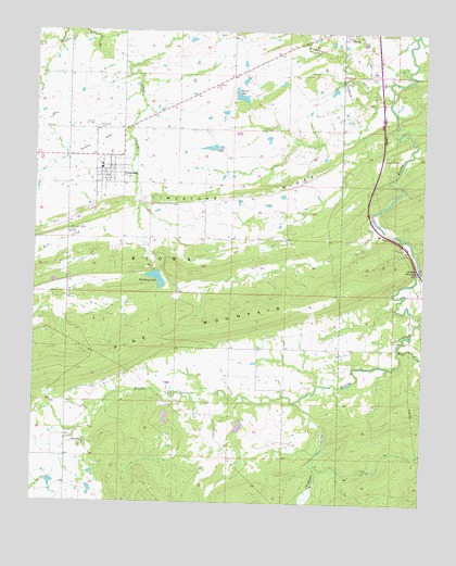 Pittsburg, OK USGS Topographic Map