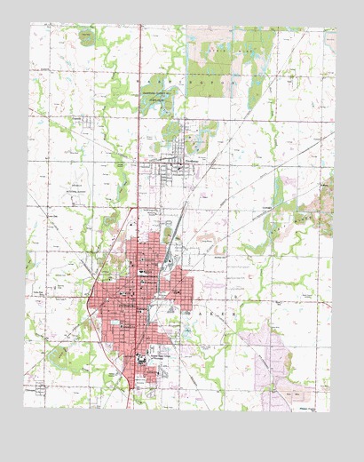 Pittsburg, KS USGS Topographic Map