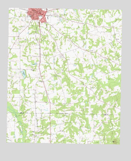 Pittsburg, TX USGS Topographic Map
