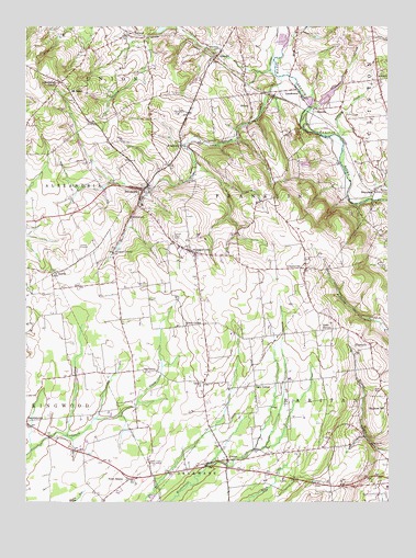 Pittstown, NJ USGS Topographic Map