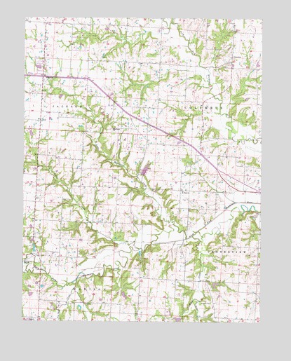 Pittsville, MO USGS Topographic Map
