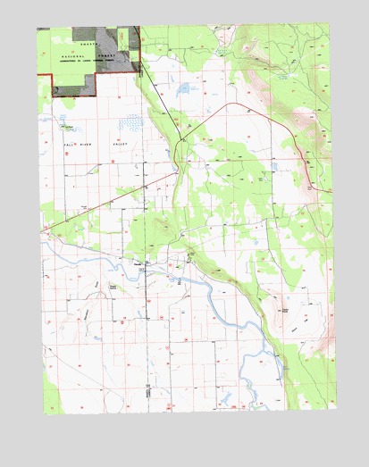 Pittville, CA USGS Topographic Map