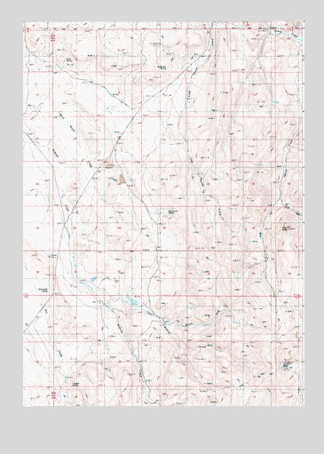 Piute Butte, ID USGS Topographic Map