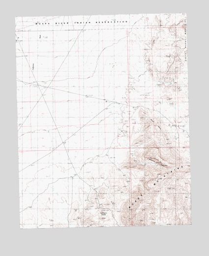 Piute Point, NV USGS Topographic Map