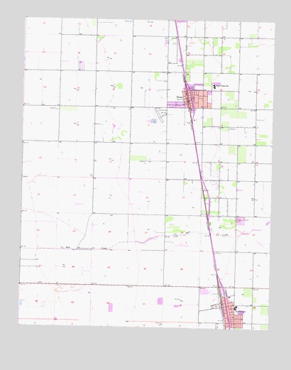 Pixley, CA USGS Topographic Map