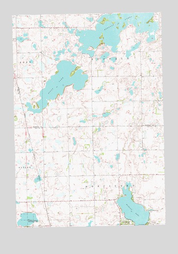 Piyas Lake, SD USGS Topographic Map