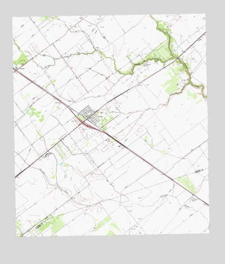 Placedo, TX USGS Topographic Map