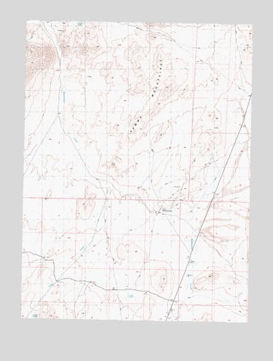 Placerites, NV USGS Topographic Map