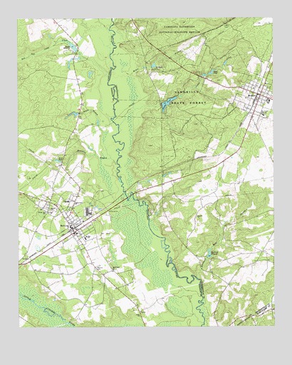 Bethune, SC USGS Topographic Map