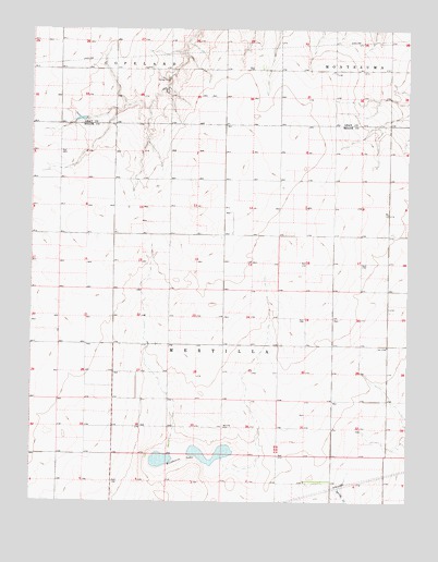 Plains NE, KS USGS Topographic Map