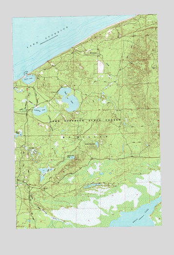 Betsy Lake North, MI USGS Topographic Map