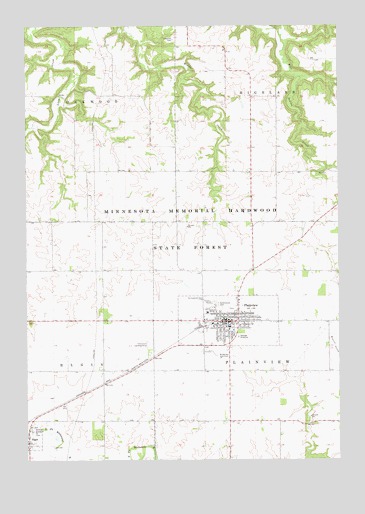 Plainview, MN USGS Topographic Map