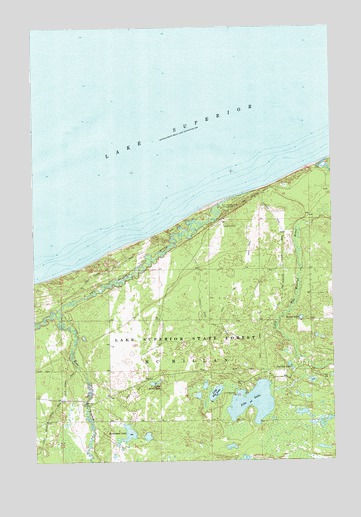 Betsy Lake NW, MI USGS Topographic Map