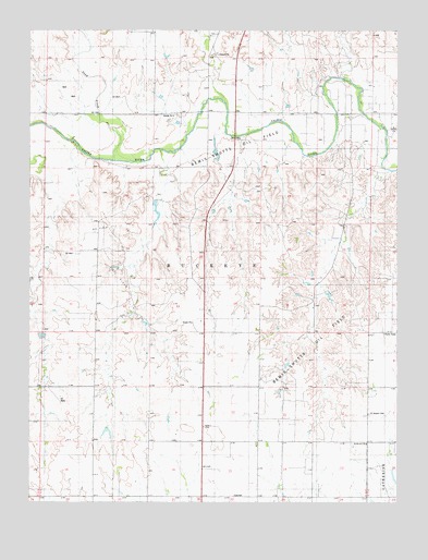 Plainville SE, KS USGS Topographic Map