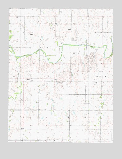Plainville SW, KS USGS Topographic Map