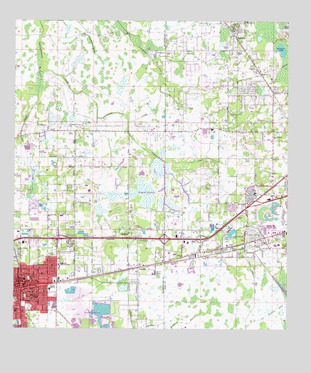 Plant City East, FL USGS Topographic Map