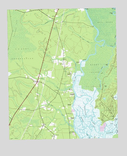 Plantersville, SC USGS Topographic Map