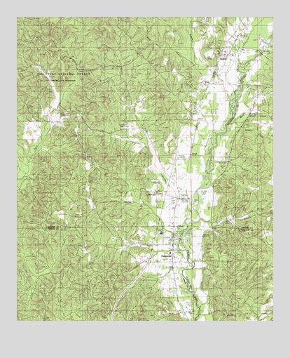 Plantersville, AL USGS Topographic Map