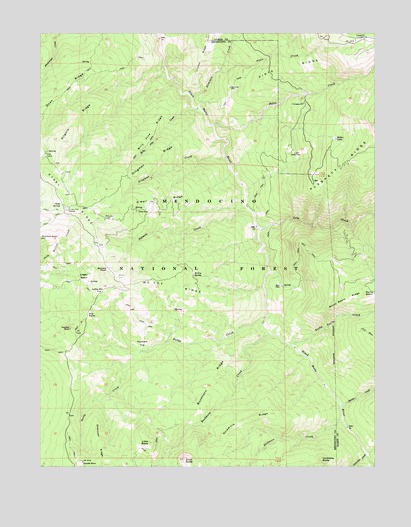 Plaskett Ridge, CA USGS Topographic Map