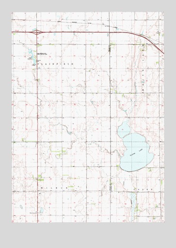 Platte Lake, SD USGS Topographic Map