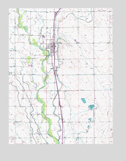 Platteville, CO USGS Topographic Map