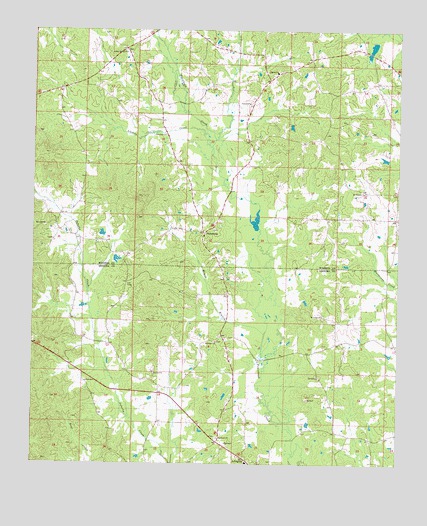 Plattsburg, MS USGS Topographic Map