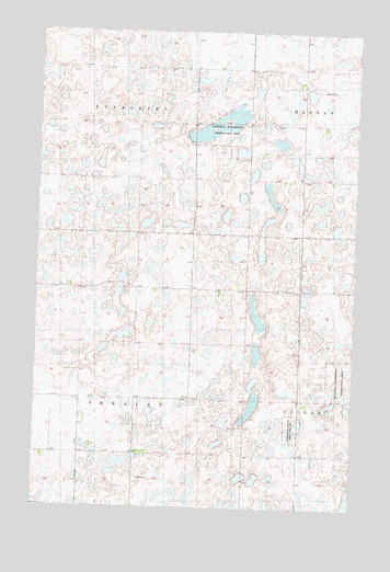 Plaza NE, ND USGS Topographic Map