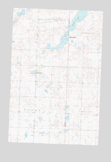 Plaza NW, ND USGS Topographic Map