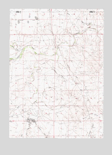 Betty Reservoir, WY USGS Topographic Map