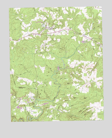 Pleasant Hill, TN USGS Topographic Map