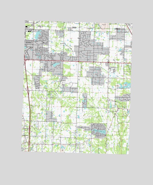 Pleasant Hill, MS USGS Topographic Map