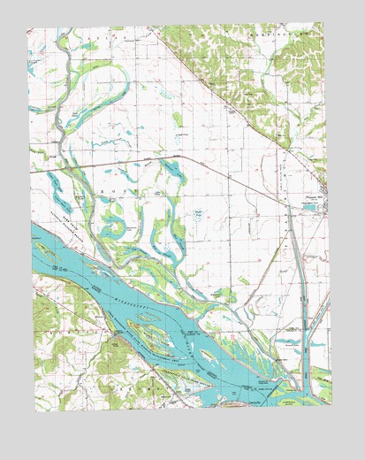 Pleasant Hill West, IL USGS Topographic Map