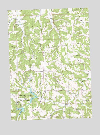 Pleasant Ridge, WI USGS Topographic Map
