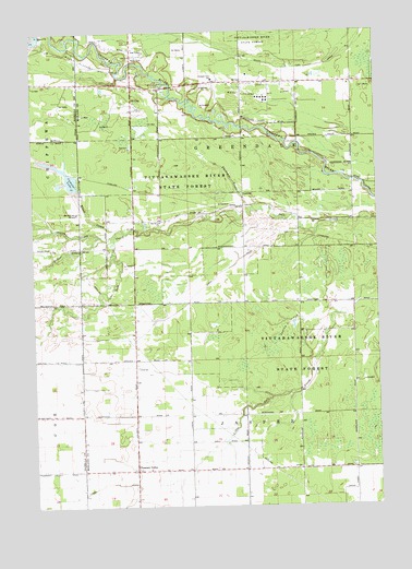 Pleasant Valley, MI USGS Topographic Map