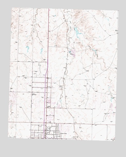 Pleasant Valley, TX USGS Topographic Map