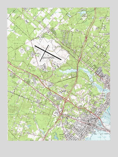 Pleasantville, NJ USGS Topographic Map