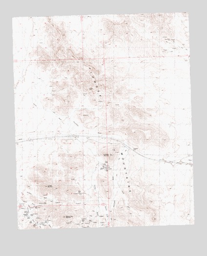 Plomosa Pass, AZ USGS Topographic Map
