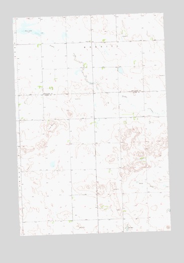 Plum Butte, ND USGS Topographic Map