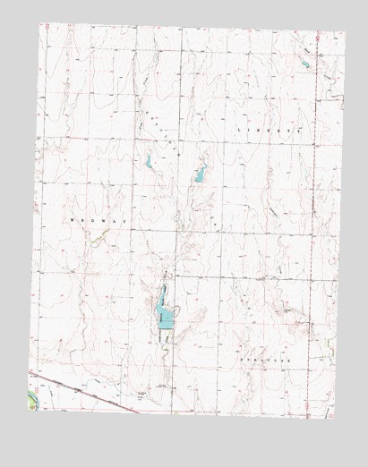 Plum Creek South, KS USGS Topographic Map