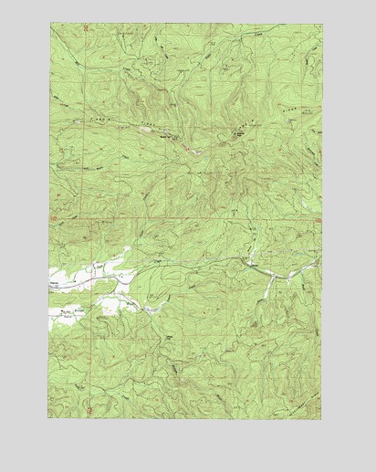 Pluvius, WA USGS Topographic Map